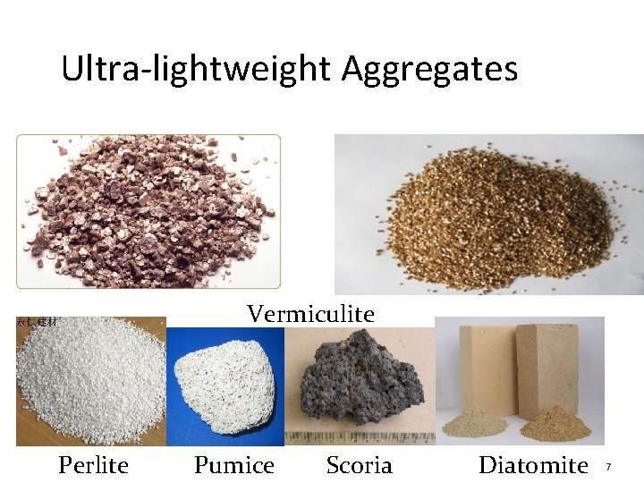 Ultra-lightweight Aggregates Vermiculite Perlite Pumice Scoria Diatomite 7 