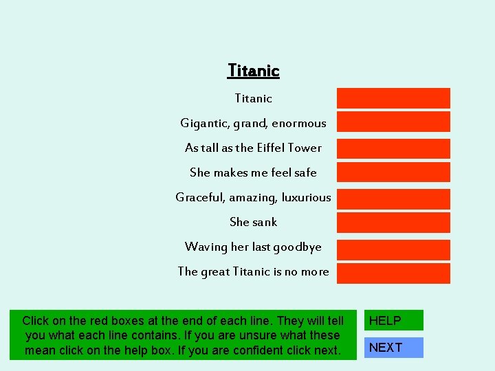 Titanic Gigantic, grand, enormous noun 3 adjectives As tall as the Eiffel Tower a