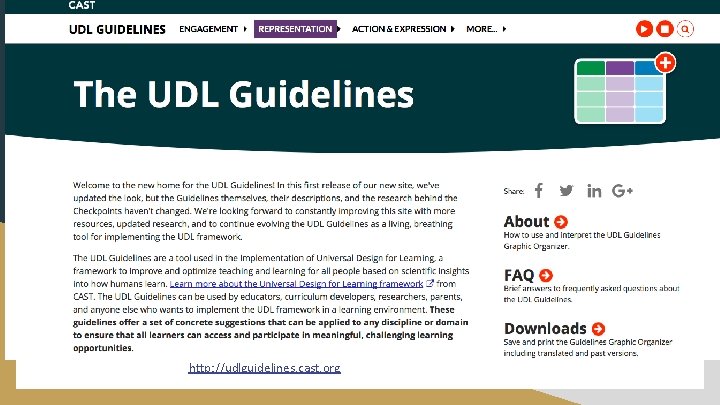 http: //udlguidelines. cast. org http: //udlguidelines. cast. org
