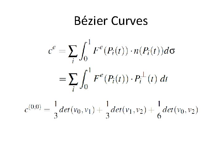 Be zier Curves 
