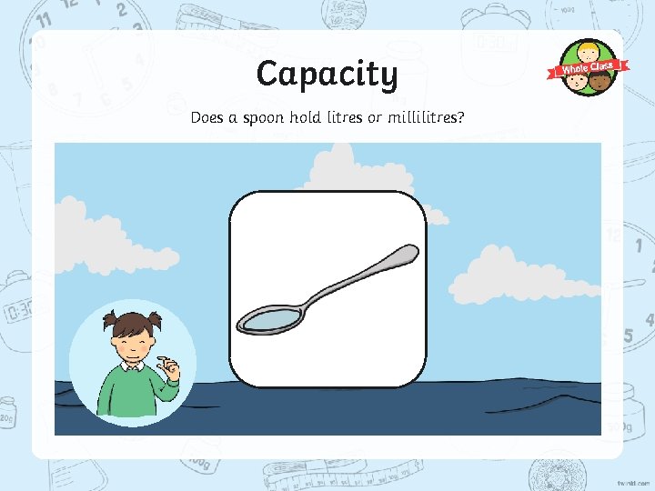 Capacity Does a spoon hold litres or millilitres? 