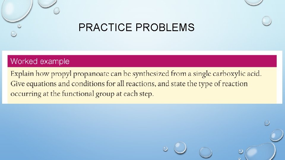 PRACTICE PROBLEMS 