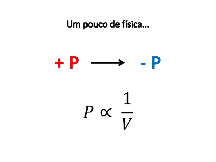 Um pouco de física. . . +P -P 