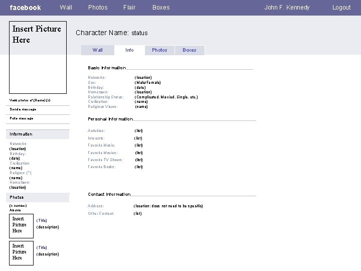 facebook Wall Insert Picture Here Photos Flair Boxes