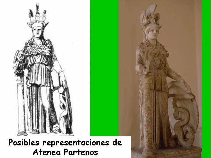 Posibles representaciones de Atenea Partenos 