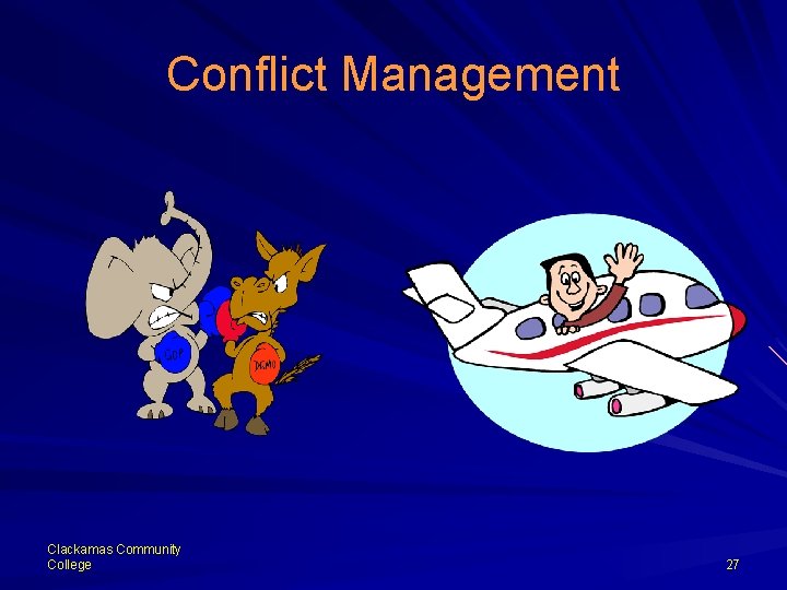 Conflict Management Clackamas Community College 27 