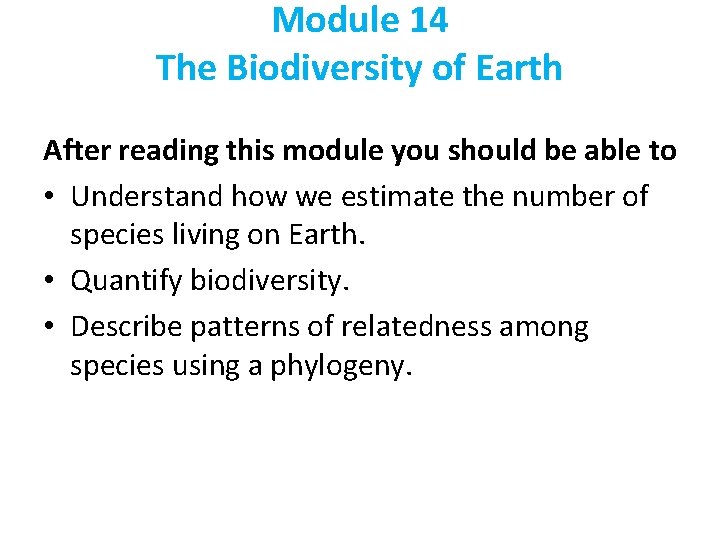 Chapter 5 Evolution of Biodiversity AP is a