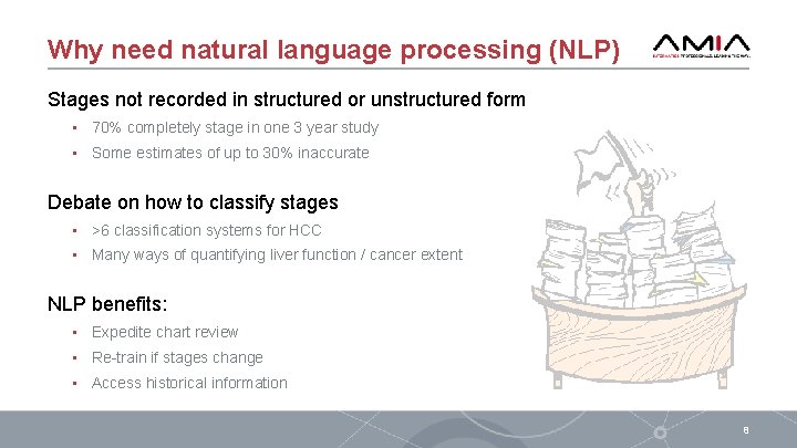 Why need natural language processing (NLP) Stages not recorded in structured or unstructured form