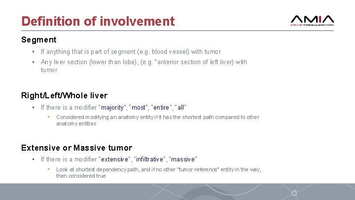 Definition of involvement Segment • If anything that is part of segment (e. g.