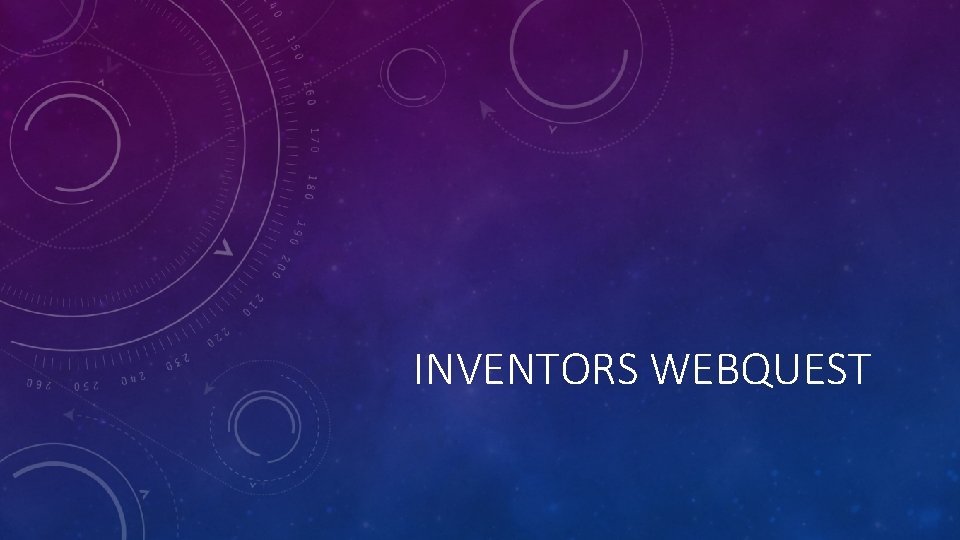 INVENTORS WEBQUEST 