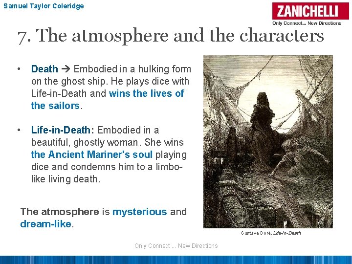 Samuel Taylor Coleridge 7. The atmosphere and the characters • Death Embodied in a