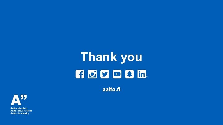 Thank you aalto. fi 