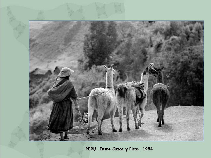 PERU. Entre Cuzco y Pisac. 1954 