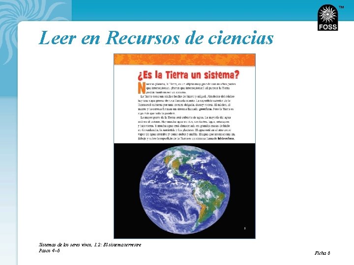 TM Leer en Recursos de ciencias Sistemas de los seres vivos, 1. 2: El