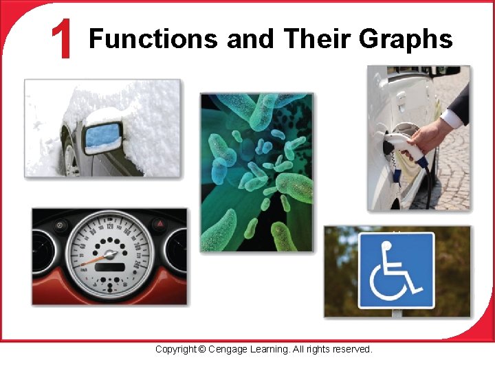 1 Functions and Their Graphs Copyright © Cengage Learning. All rights reserved. 