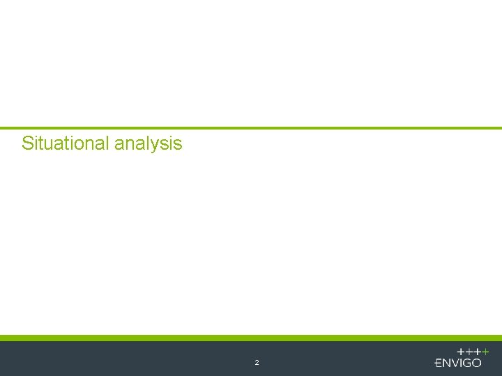 Situational analysis 2 