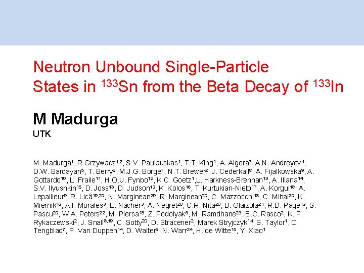 Neutron Unbound Single-Particle States in 133 Sn from the Beta Decay of 133 In