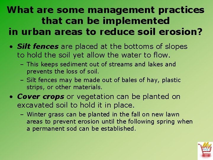 What are some management practices that can be implemented in urban areas to reduce