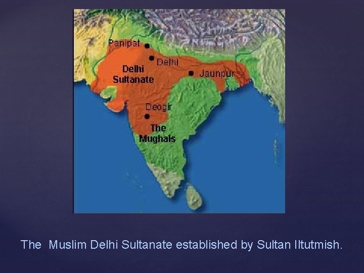 The Muslim Delhi Sultanate established by Sultan Iltutmish. 