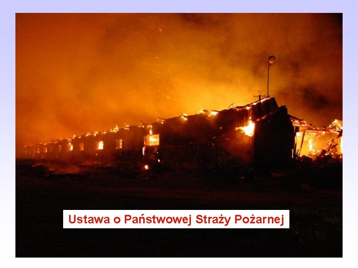 Ustawa o Państwowej Straży Pożarnej 