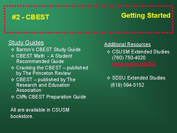 #2 - CBEST Study Guides v Barron’s CBEST Study Guide v CBEST Math -