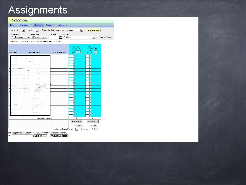 Assignments 