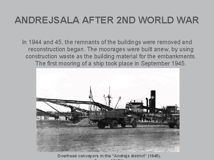 ANDREJSALA TRANSFORMATION THROUGH TIME Part II LAND USE