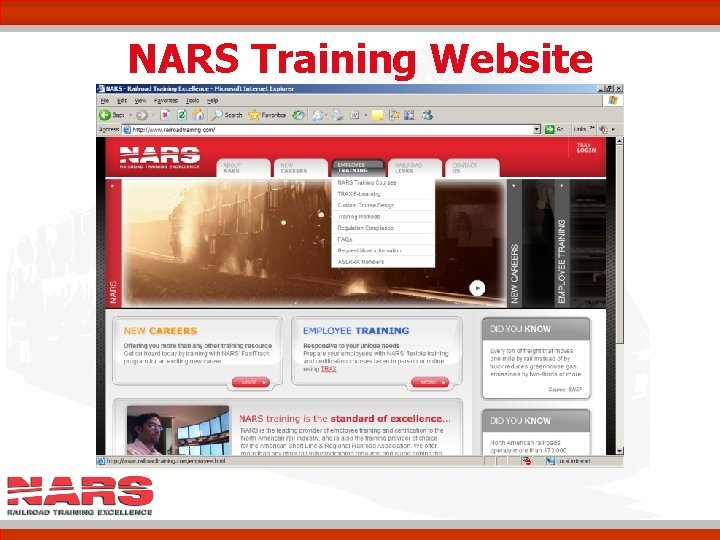 NARS Training Website 