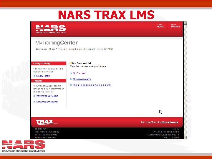 NARS TRAX LMS 