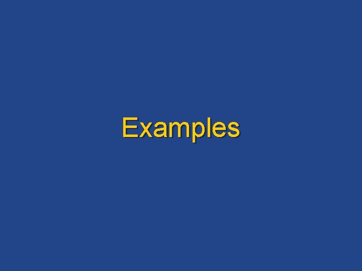 Examples 