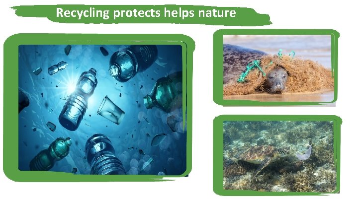 Recycling protects helps nature 