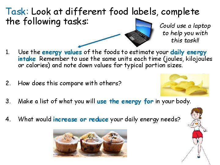 Task: Look at different food labels, complete the following tasks: Could use a laptop Task: Look at different food labels, complete the following tasks: Could use a laptop