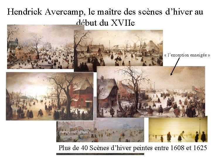 Hendrick Avercamp, le maître des scènes d’hiver au début du XVIIe « l’exception enneigée