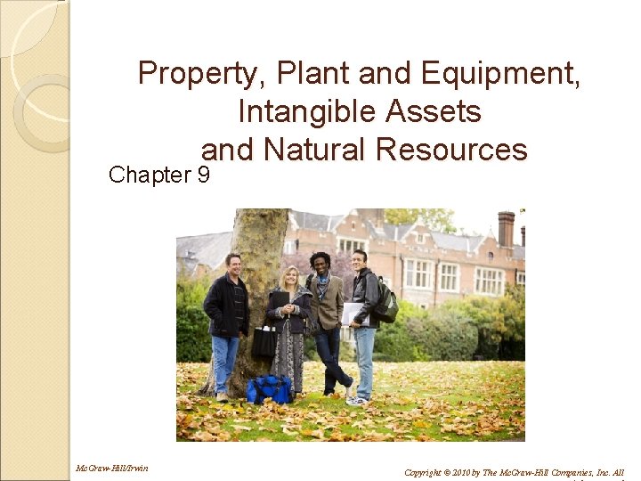 Property, Plant and Equipment, Intangible Assets and Natural Resources Chapter 9 Mc. Graw-Hill/Irwin Copyright