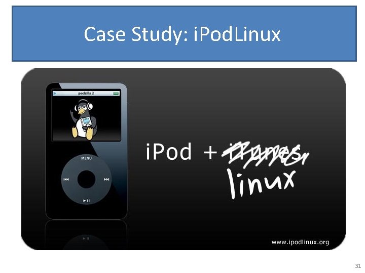 Case Study: i. Pod. Linux 31 