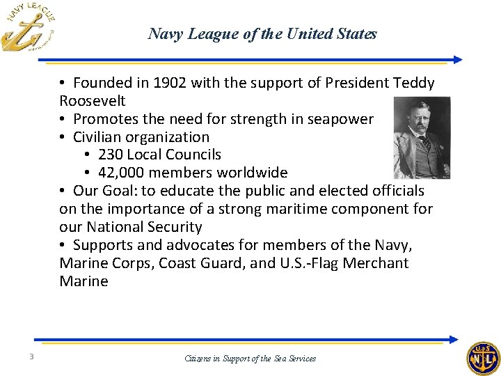 Navy League of the United States • Founded in 1902 with the support of