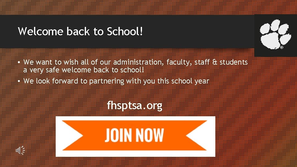 Welcome back to School! • We want to wish all of our administration, faculty,