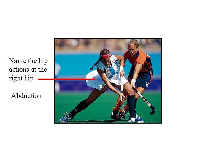 Name the hip actions at the right hip Abduction Name the hip actions at the right hip Abduction