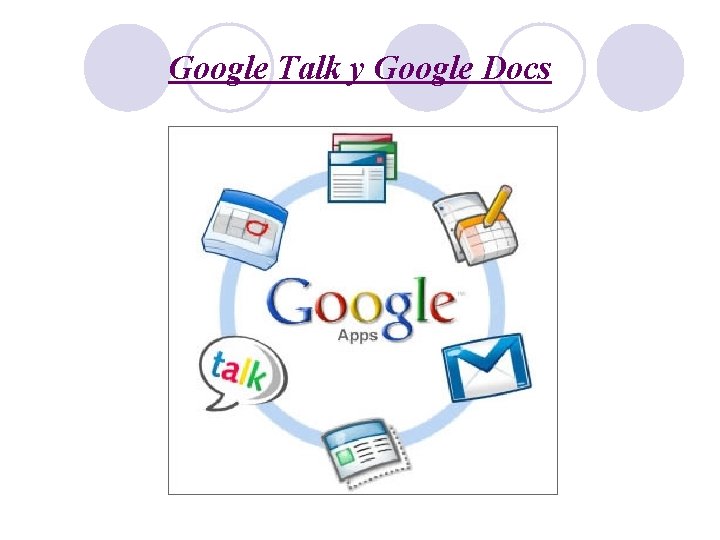 Google Talk y Google Docs 