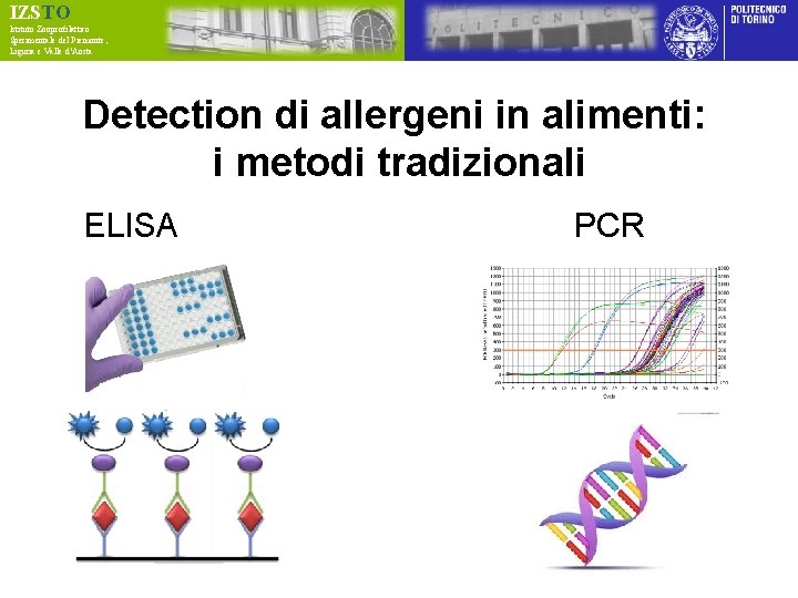 IZSTO Istituto Zooprofilattico Sperimentale del Piemonte, Liguria e Valle d’Aosta Detection di allergeni in
