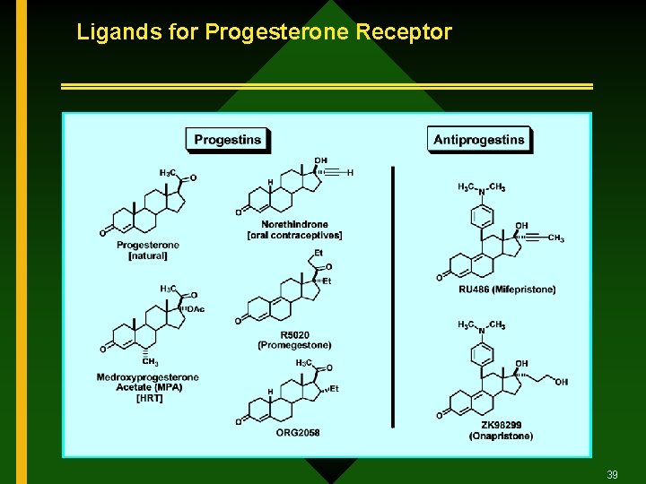 Ligands for Progesterone Receptor 39 