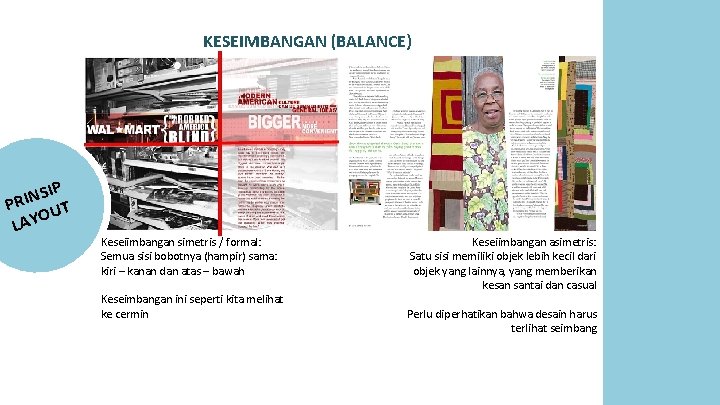 KESEIMBANGAN (BALANCE) SIP N I R P UT O Y LA Keseiimbangan simetris / KESEIMBANGAN (BALANCE) SIP N I R P UT O Y LA Keseiimbangan simetris /