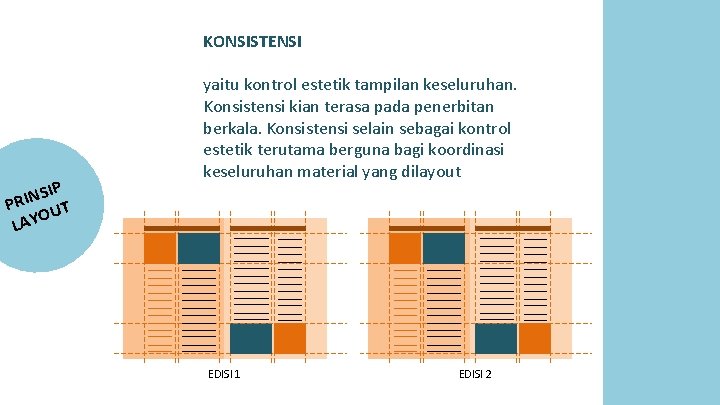 KONSISTENSI SIP N I R P UT O Y LA yaitu kontrol estetik tampilan KONSISTENSI SIP N I R P UT O Y LA yaitu kontrol estetik tampilan