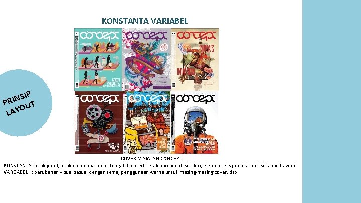KONSTANTA VARIABEL SIP N I R P UT O Y LA COVER MAJALAH CONCEPT KONSTANTA VARIABEL SIP N I R P UT O Y LA COVER MAJALAH CONCEPT