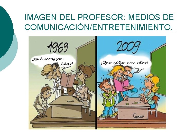 IMAGEN DEL PROFESOR: MEDIOS DE COMUNICACIÓN/ENTRETENIMIENTO. 