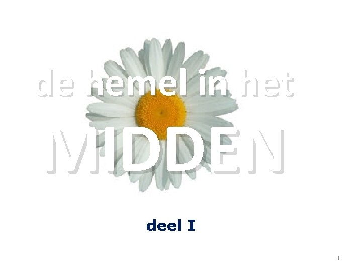 de hemel in het MIDDEN deel I 1 