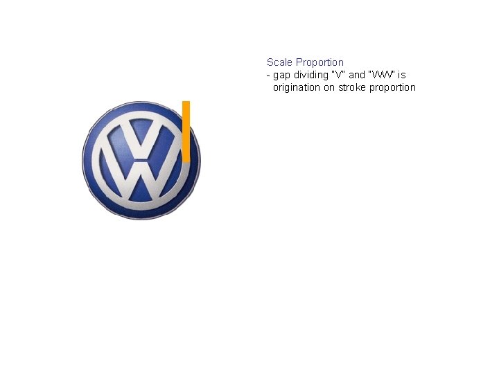 Scale Proportion - gap dividing “V” and “WW” is origination on stroke proportion 