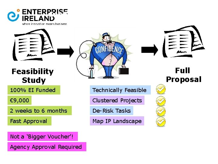 Innovation Feasibility Partnership Study Facility Process Full Proposal Feasibility Study 100% EI Funded Technically