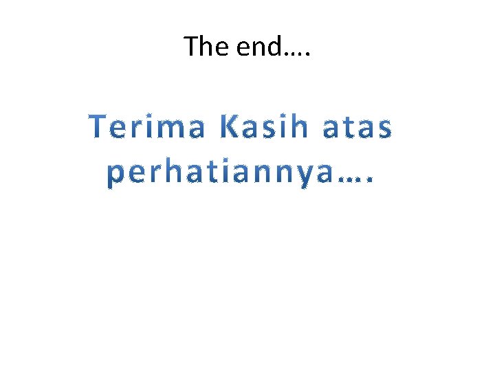 The end…. 