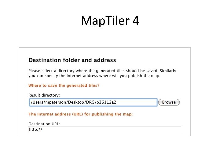 Map. Tiler 4 